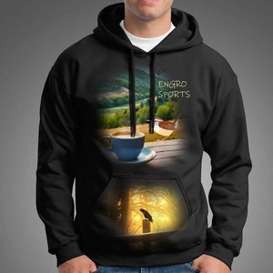 Custom Printed Hoodies 2024 Hot <b>Sales</b> New Designs Winter Daily Wearing Fashion Sports Hoodies Polyester Cotton Long Sleeve - Product Image 1