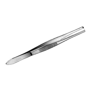 Fórceps de vendaje dental de acero inoxidable reutilizables con pinzas de Punta dentada, instrumentos quirúrgicos manuales de 15cm, fórceps de tejido - Product Image 2