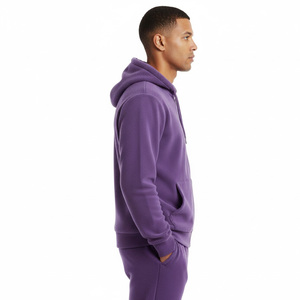 Survêtement pour hommes avec fermeture éclair OEM usine fournisseur vente en gros sur mesure tenue de gym élégante jogging entraînement mode décontractée vêtements de sport - Product Image 3