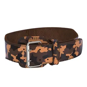 Cinturón de Gimnasio Extra Ancho con Soporte Lumbar, Cinturón de Levantamiento de Pesas, Superventas, Cómodo, Duradero, de Cuero Genuino, Ajustable - Product Image 6