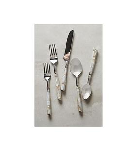 Ensemble de couverts en acier inoxydable avec poignées en nacre au design moderne pour la maison et les hôtels Ensembles de couverts Cadeau - Product Image 4