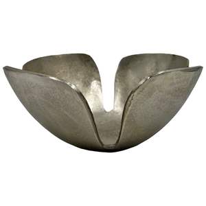 ambrosia decorativ <b>bowl</b> aluminium casted with silver finishing <b>bowl</b> for dinning <b>mixing</b> and prep <b>bowls</b> - Product Image 3