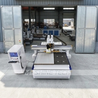 Routeur CNC ATC multifonction 2130 pour le travail du bois, fraisage, perçage, sculpture, nesting, fabrication de meubles et de portes d'armoires