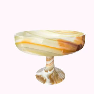 Ice-Cream Serving <b>Bowl</b> With Base Resin <b>Bowl</b> Round With Natural Polish Modern Design <b>Large</b> Dough Serving <b>Bowl</b> for Home Hotel Use - Product Image 1