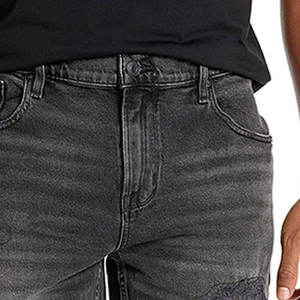 Shorts en jean pour homme, taille mi-haute, respirants, confortables, grande taille, anti-plis, 'Hot Shorts' tricotés, OEM High Street - Product Image 3