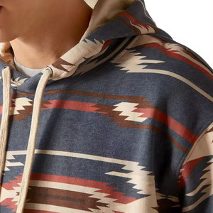 Sweat à capuche zippé surdimensionné en coton pour hommes, respirant, décontracté, avec impression personnalisée et fermetures éclair bon marché, vente en gros - Product Image 6