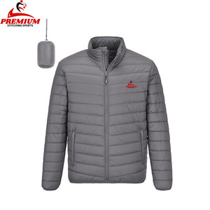 Chaqueta acolchada para hombre OEM personalizado impreso al aire libre acolchado burbuja chaqueta de invierno Unisex impermeable Casual abrigos cremallera - Product Image 3