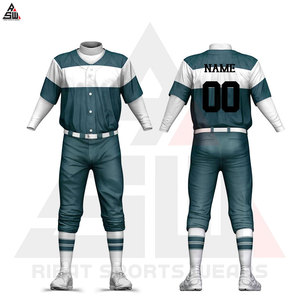 Nouveau design à la mode 100% polyester personnalisé unisexe Baseball Jersey ensembles d'uniformes respirant concevez votre propre uniforme de Baseball - Product Image 5