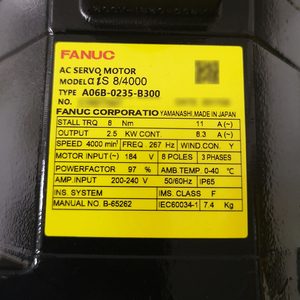 Motor Servo AC FANUC A06B-0235 A06B-2235 Alpha i B300 B301 B302 en Stock - Product Image 3