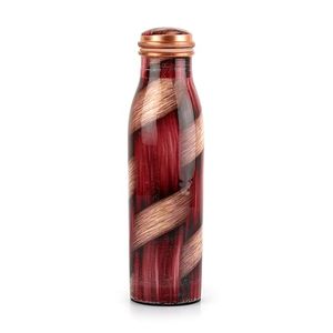 Botella de Agua Personalizada de Cobre con Tapa, Última Llegada, Libre de BPA, Botella de Cobre Puro para Beber Agua para Adultos, Buena para la Salud - Product Image 3
