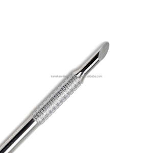 Empujador de Cutículas de Doble Punta con Cabeza Biselada, Lima de Uñas de Acero Inoxidable, Herramienta de Manicura, Reutilizable, para Limpieza de Uñas, Personalizable - Product Image 4