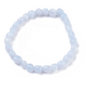 Calcite bleue de haute qualité perles dégringolées Bracelet en pierre cristal pierres précieuses bijoux de mode hommes et femmes cadeau grossiste d'énergie - Product Image 1