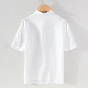 Vente en gros de t-shirts polo personnalisés avec motif uni, broderie de logo personnalisé, t-shirts en toile unis pour polo personnalisé - Product Image 6