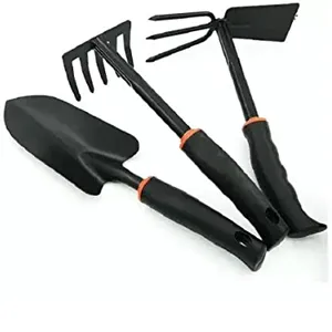 Nuovi prodotti Set di attrezzi a mano da giardino utensili da giardino sono molto utili per tutte le esigenze del tuo giardino In colore nero rivestito