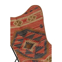 Fourniture directe en usine Chaise papillon antique Kilim en jute Mobilier de jardin d'extérieur à forte valeur ajoutée Banc de patio pour l'entrée dans un parc de jardin