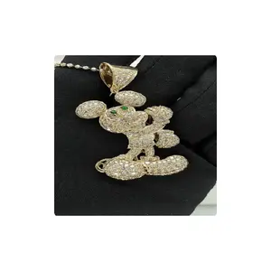 Meilleure qualité 4.50ct naturel VS Si pureté véritable pendentif en diamant en or pour les mariages directement de l'Inde - Product Image 1
