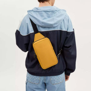 Sac banane d'extérieur pour homme, sacoche de voyage décontractée avec motif lettres, pochette de téléphone à bandoulière croisée tendance - Product Image 6