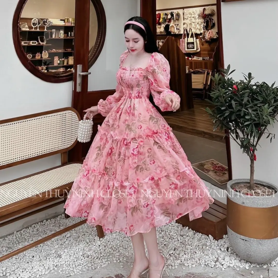 Dài phụ nữ giản dị Dresses Nhà Máy Giá tự nhiên ODM có thể giặt tùy chỉnh bao bì made in Việt Nam nhà sản xuất cơ thể Ăn mặc