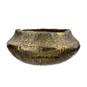 Último diseño de hoja de metal decorativo dorado más lujoso para servir frutero con bandeja - Product Image 3