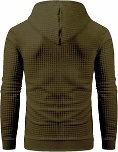 Sudaderas con Capucha Personalizadas al por Mayor para Hombre, con Logotipo, Tejido Jacquard Sólido, 100% Poliéster, Teñidas, de Secado Rápido, Forradas, para Invierno - Product Image 2