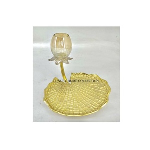 Metallic Gold Polished <b>Candlestick</b> Holder Trending Designing 6 Arms Table Top Home Lightening Candle Holder at Attractive Price - Product Image 6