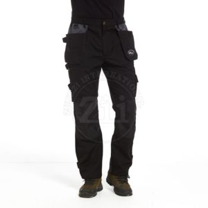 Pantalones de Trabajo de Seguridad Reflectantes de Alta Visibilidad con LED Intermitente, 100% Algodón, Antiestáticos, Impermeables, ANSI Clase 1, EN ISO 20471 Clase 2, para Hombre - Product Image 1