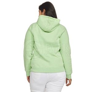 Sudadera con Capucha de Manga Larga para Mujer, de Alta Calidad, con Logotipo Personalizado, Frente Sólido, Transpirable, de Algodón y Felpa - Product Image 5