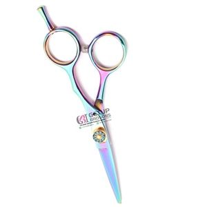 Tijeras de Peluquería Profesionales de Acero Inoxidable con Mango Largo de Goma, Logotipo Personalizado, Herramienta de Belleza para Salón, para Cortar el Cabello - Product Image 2