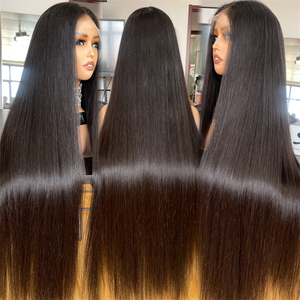 Perruque Naturel Cheveux Humain SHY 2024 nuevo producto sin pegamento HD Lace 30 pulgadas Color Natural Original 100% Peluca de cabello humano crudo - Product Image 1