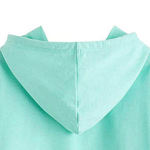 Mode pull court cordon à capuche haut court automne et hiver sweat à capuche pour les femmes - Product Image 4