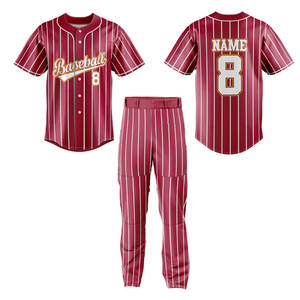 Uniforme de Béisbol Profesional para Equipos Juveniles, Tela de Malla, Uniforme de Béisbol para Hombre, Secado Rápido, Uniforme de Softbol - Product Image 6