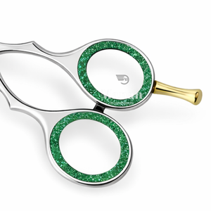 Tijeras Profesionales de Peluquería de 6.5 Pulgadas, Tijeras de Barbero de Acero Inoxidable con Hoja Convexa y Estilo de Tornillo Dorado - Product Image 2