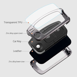 亜鉛合金車リモートキーケースカバーシェルforFord For JMC VIgUs 5 Vigus <span class=keywords><strong>3</strong></span> BOARDING Territorial Pickup Protective Accessories - Product Image 3
