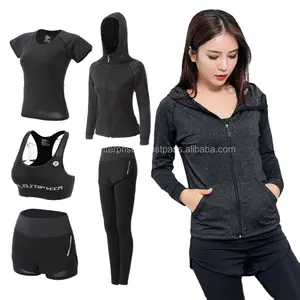 Trẻ Em Thể Thao Mặc Yoga Quần Quần Áo 2Pcs Liền Mạch Căng Cao Tập Thể Dục Mặc Trẻ Em Thể Thao Mặc Xà Cạp Quần Áo In Set