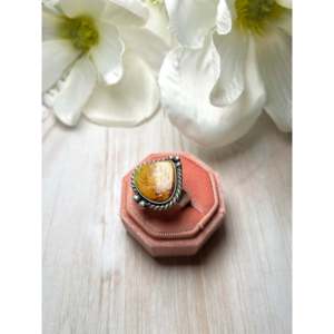 Anillo Ajustable de Plata de Ley con Turquesa Engastada en Bisel, Chapado en Rodio, para Uso Diario, de Zachariah David Evans Fine Jewelry - Product Image 3