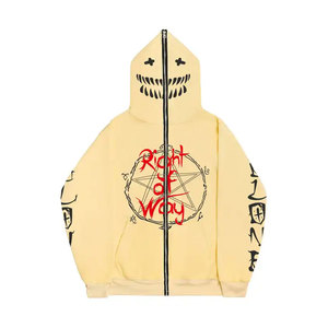 Sudadera con capucha de alta calidad, diseño único, cremallera completa, de secado rápido, forro polar para invierno, personalizable, tallas grandes, suministro al por mayor, ODM - Product Image 3