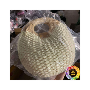 Elegant Handcrafted Seagrass Beach <b>Bag</b> Durable <b>Straw</b> Purse with Inner Pocket Suitable for <b>Summer</b> Beach and Daily Carry - Product Image 3