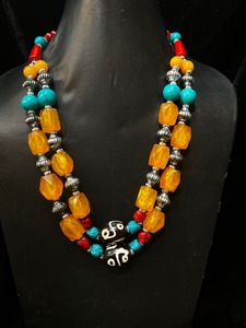 Top Quality Resin Beads Necklace Women Girls Fashion Jewelry Necklace Wholesale Best Price Resin Necklace <b>Orange</b> Color - Product Image 2