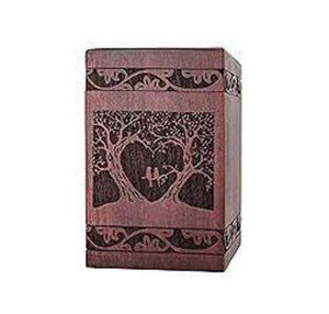 Venta caliente estilo americano hecho a mano de madera urnas de cremación moderno funerario urnas decorativas para hombre mujer a bajo precio - Product Image 3