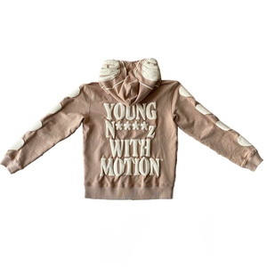 Sweat à capuche d'hiver imperméable surdimensionné pour homme, en coton, avec logo 3D imprimé, en mousse épaisse et rembourrée, personnalisable en gros et de haute qualité - Product Image 5