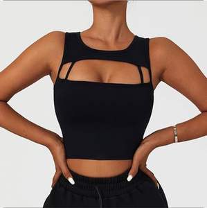 Soutien-gorge de sport sans couture à fort impact pour femmes Séchage rapide évacuation de l'humidité Gym Compression Wear Yoga Set - Product Image 3