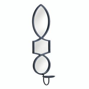 Porte-bougie mural en fer au design unique avec cylindre en verre hurricane pour la décoration intérieure du hall d'hôtel - Product Image 6