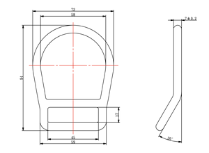YID035 ห่วงรูปตัว D แบบงอในกล่องบรรจุภัณฑ์ - Product Image 4