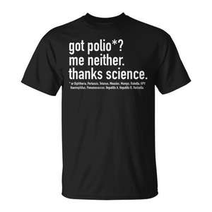 Les vaccins fonctionnent grâce à la science, t-shirt pour étudiants en épidémiologie, cadeau pour professeur - Product Image 1