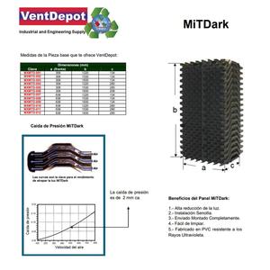 MXMTD-004 Conducto de Trampa de Luz para Sistemas HVAC 12x48x11'' 676CFM 1142m³/h Pieza - Product Image 3