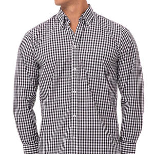 Office Wear Mens Casual Wear Dress Shirts For Mens In Maroon Color Full Sleeves <b>Button</b> Closure Shirts With Custom Label - Product Image 4