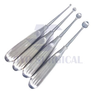 Bone Bruns Bone Curette | Instrument de chirurgie orthopédique en acier inoxydable pour le grattage des os - Product Image 2