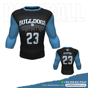 Chemise de Compression trois quarts pour Baseball ajustement serré vêtements d'entraînement respirant évacuation de l'humidité tissu à séchage rapide Deesha - Product Image 5