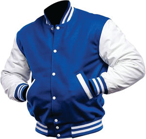 Veste Boxy Varsity pour hommes vente en gros de veste de baseball avec logo personnalisé brodé pour les sports d'hiver veste de baseball en laine pour les collèges - Product Image 1