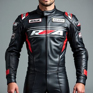 Traje de cuero de moto personalizado al por mayor Malik Raza | Equipo de carreras aprobado por la CE MOQ bajo - Product Image 5